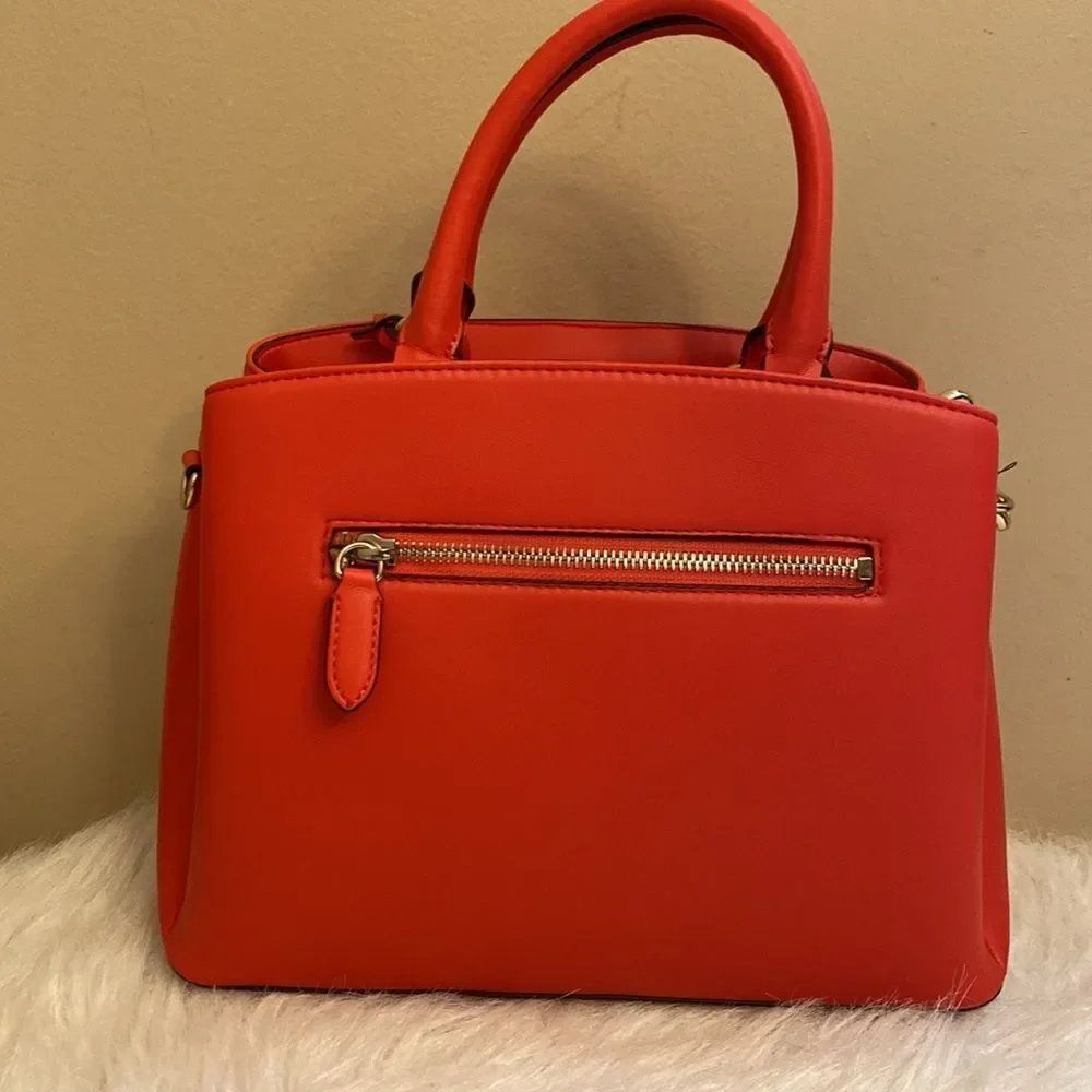 NWT DKNY Paige Md Satchel Crossbody Bag - Red - Valentine's Day